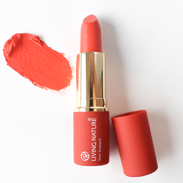 Living Nature Natural Lipstick Electric Coral #15 3.9g