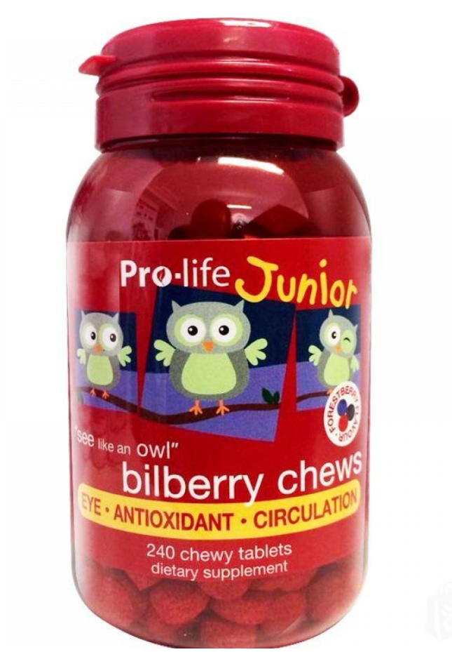 Bilberry Chews Forestberry - Junior 240 chewable tablets