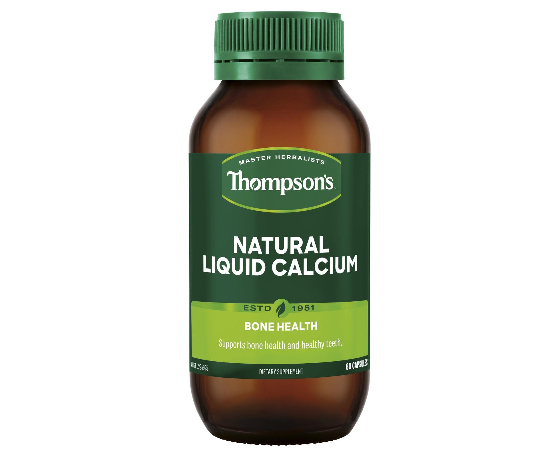 Thompson's-Natural Liquid Calcium 60 Capsules