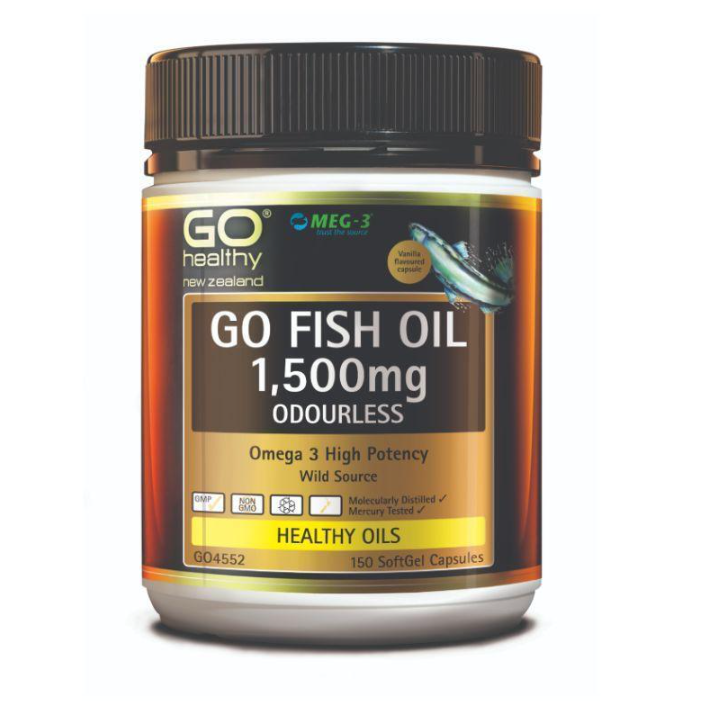 Go Healthy GO Fish Oil 1500mg Odourless (210 Capsules)