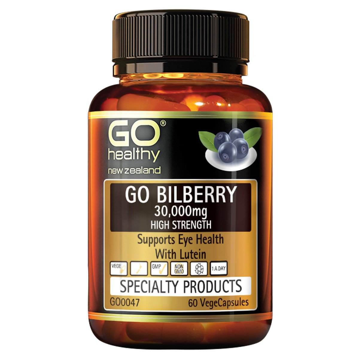 GO Healthy Bilberry 30,000mg 60 Capsules