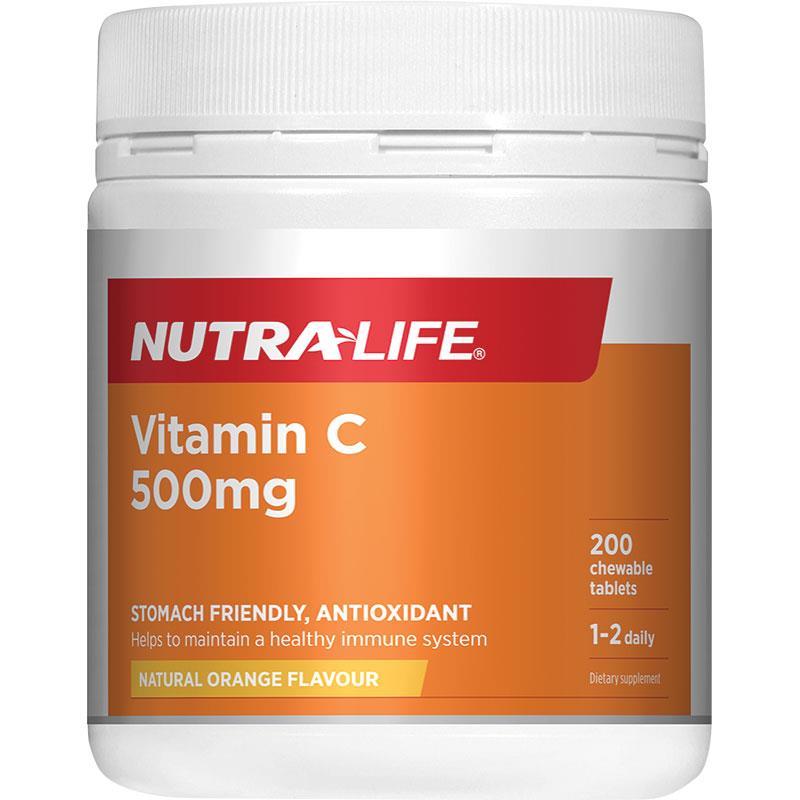 Nutralife Vitamin C 500mg 200 Chewables