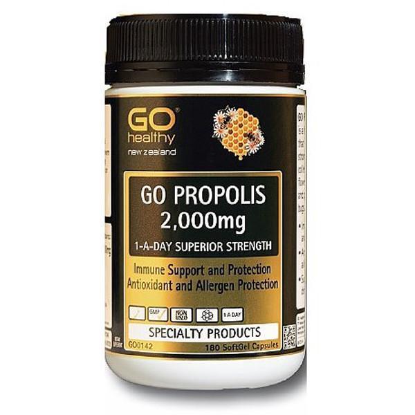GO Healthy Go Propolis 2000mg 1-A-Day 180 softgels