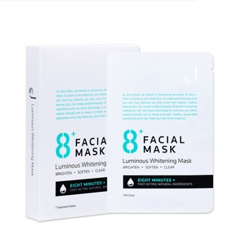 Jema Rose 8+ Luminous Whitening Facial Mask 25ml X 7