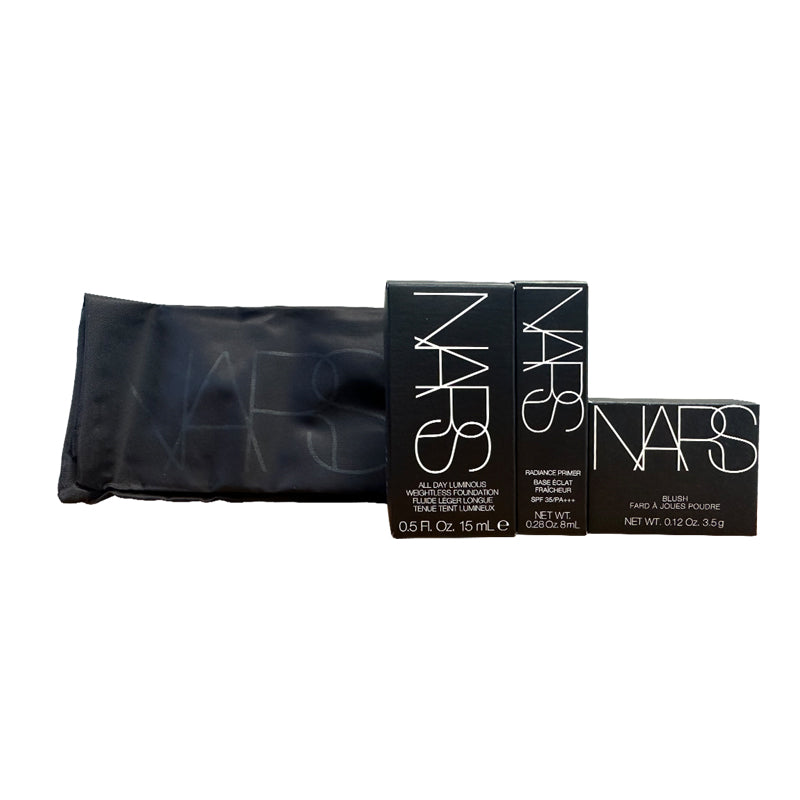 NARS 3-piece gift set： Foundation, blush, primer