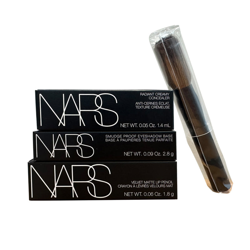 NARS gift set： Eyebrow Primer，concealer，lipstick，brush