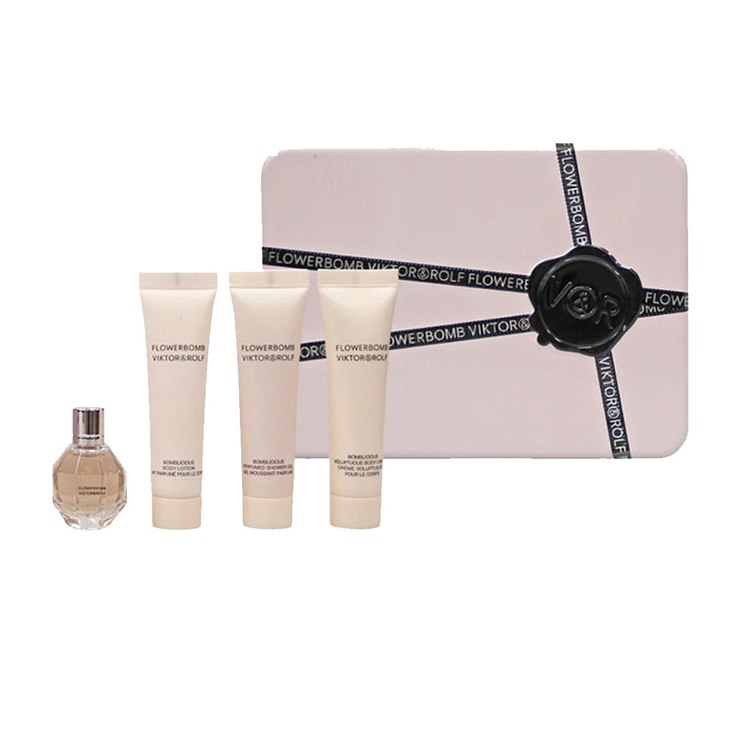 Flowerbomb Travel Set （Perfume，shower gel，body cream，body lotion）