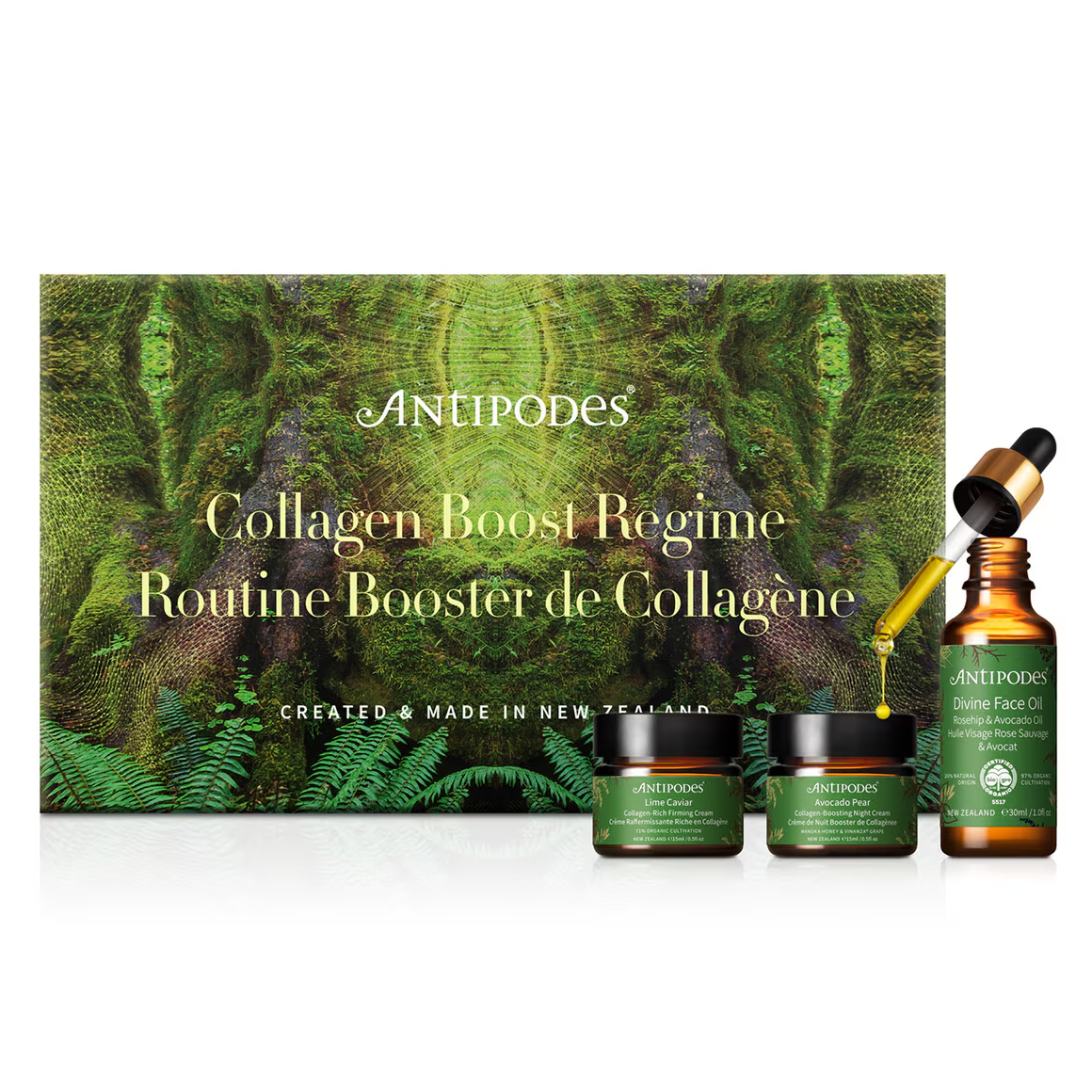 Antipodes Collagen Boost Regime 3-Piece Set Christmas gift