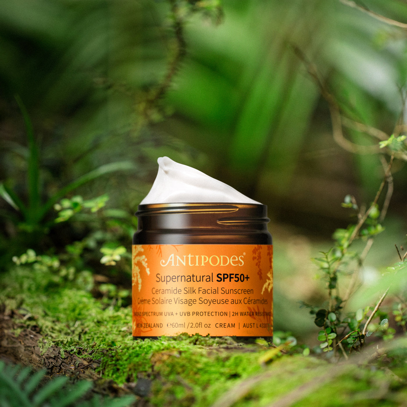 Antipodes Supernatural SPF 50+ Facial Sunscreen 60ml product image