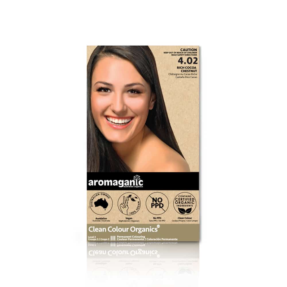 Aromaganic 4.02 Rich Cocoa Chestnut Hair Colour 100g