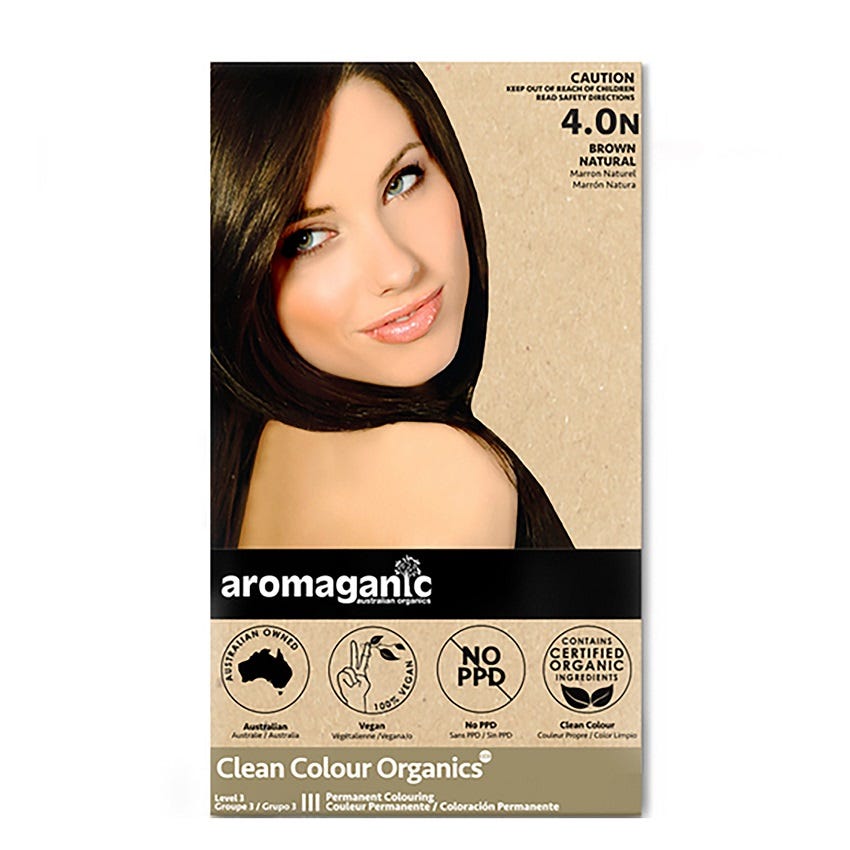 Aromaganic 4.0N Medium Brown Hair Colour 100g
