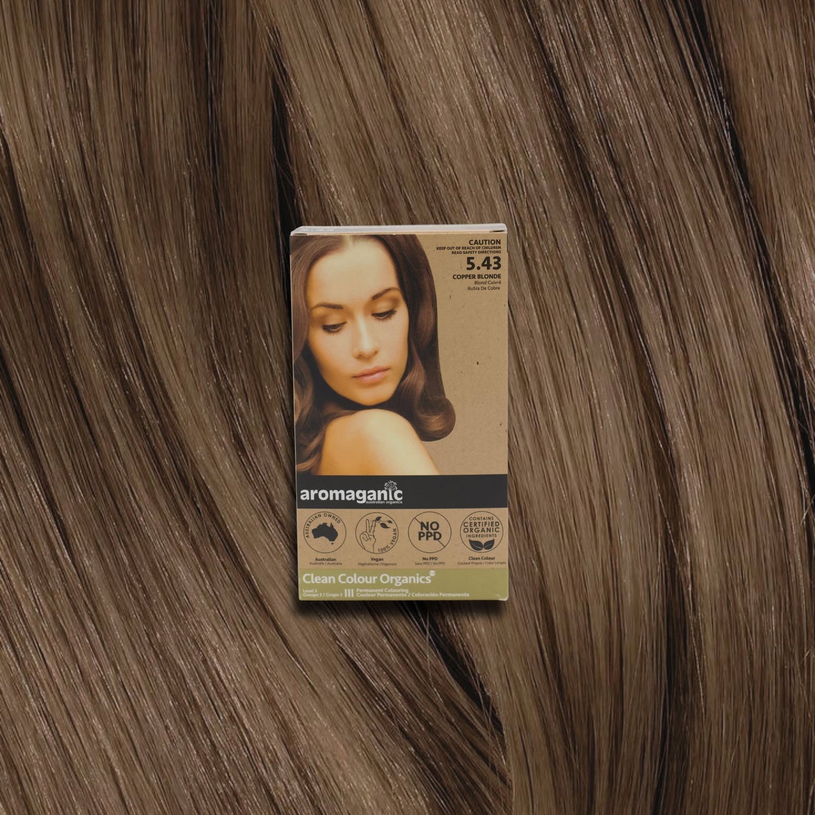Aromaganic 5.43 Copper Blonde Hair Colour 100g