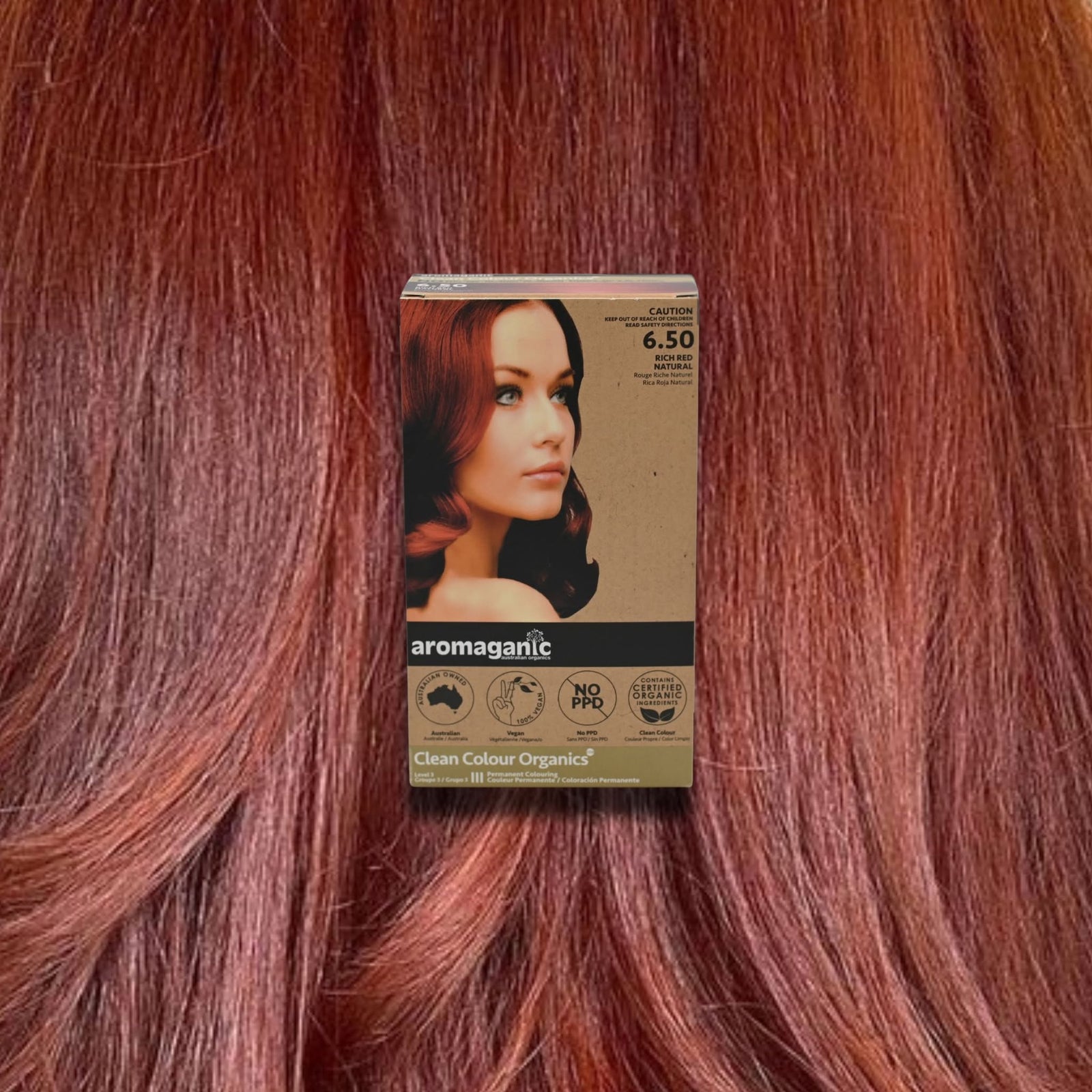 Aromaganic 6.50 Rich Red Natural Hair Colour 100g