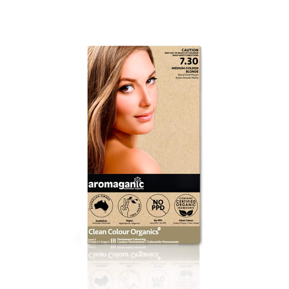 Aromaganic 7.30 Medium Gold Blonde Hair Colour 100g