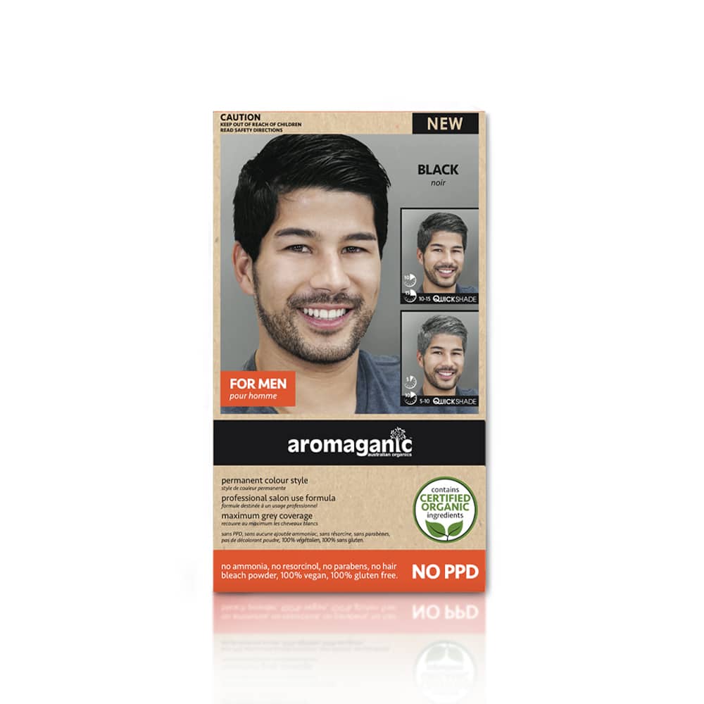 Aromaganic Men's 1.0N Black Hair Colour 100g