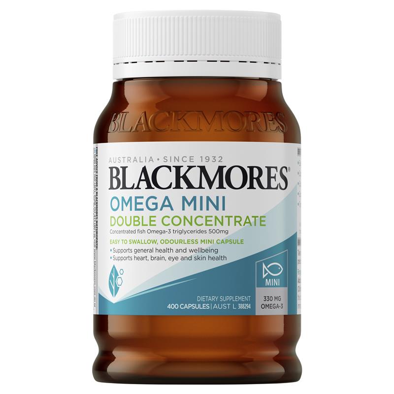 Blackmores Omega Mini Double Concentrate 400 Capsules product image