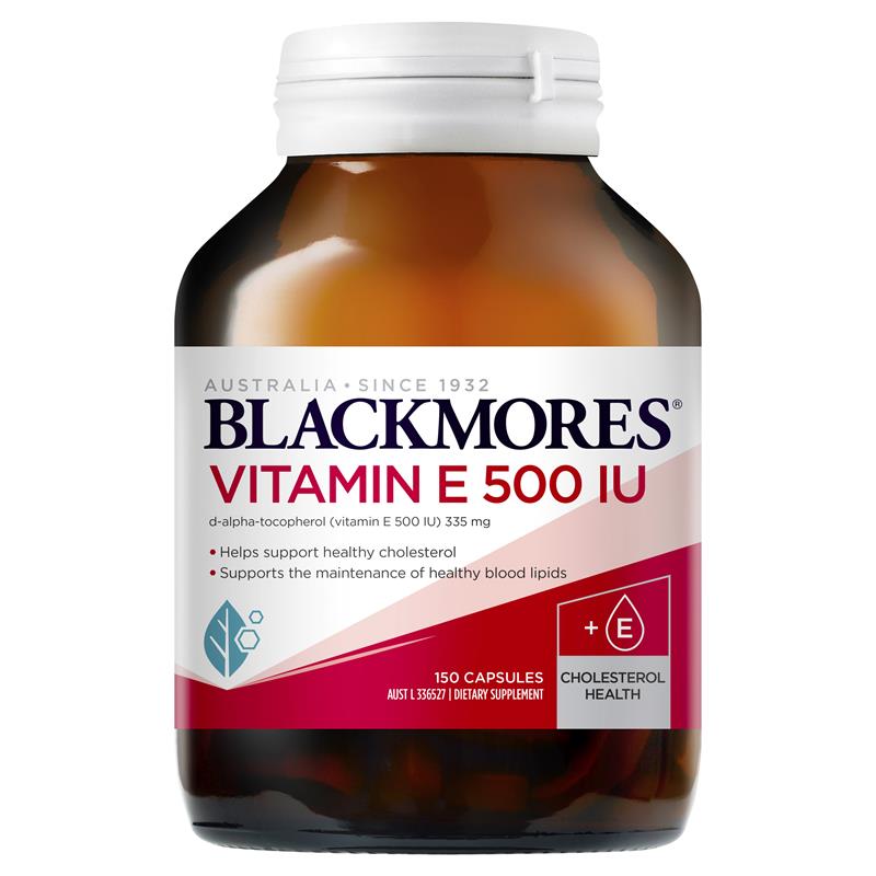 Blackmores Vitamin E 500IU 150 Capsules product image