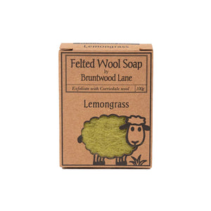 Bruntwood Lane Felted Wool Soap Lemongrass 100g