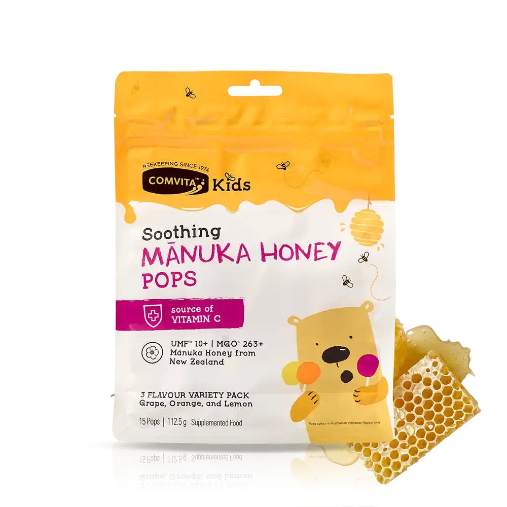 Comvita Kids UMF 10+ Manuka Honey Soothing Pops 15 Pack