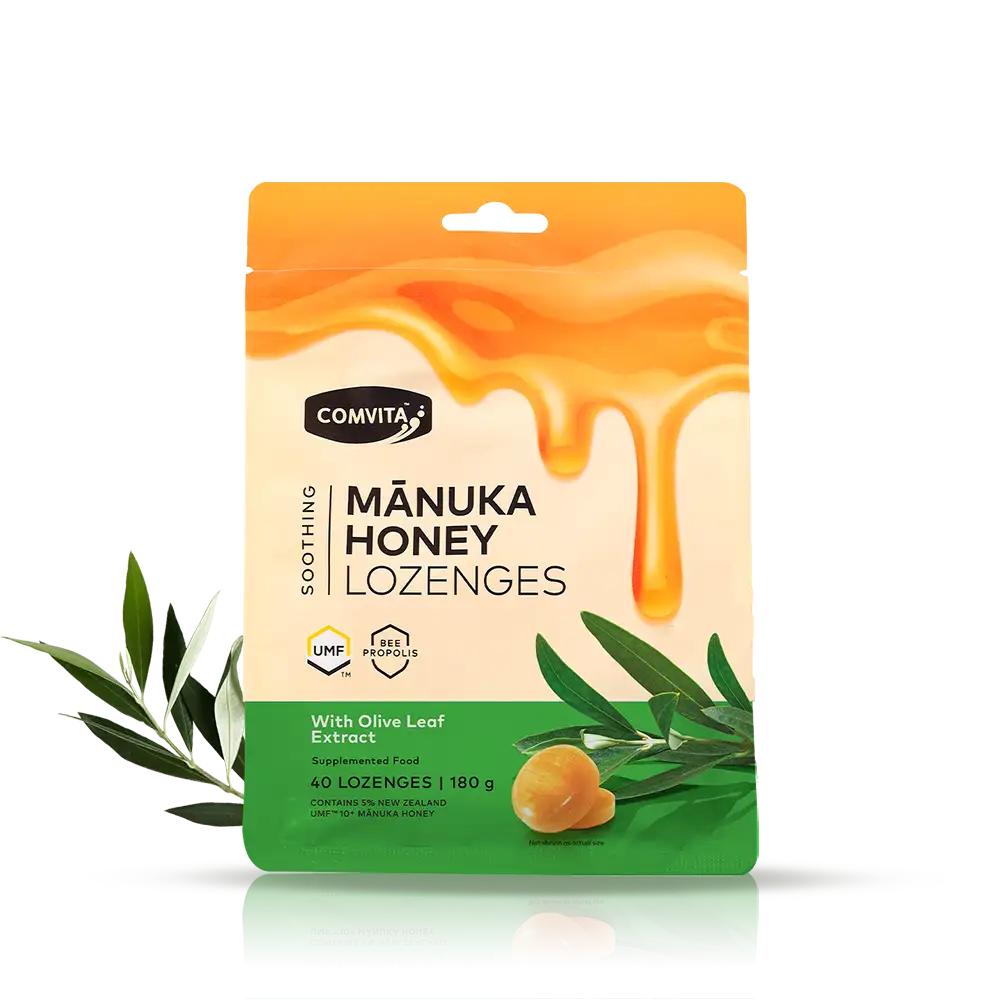 Comvita Manuka Honey Lozenges With Olive Leaf Extract 40 Lozenge
