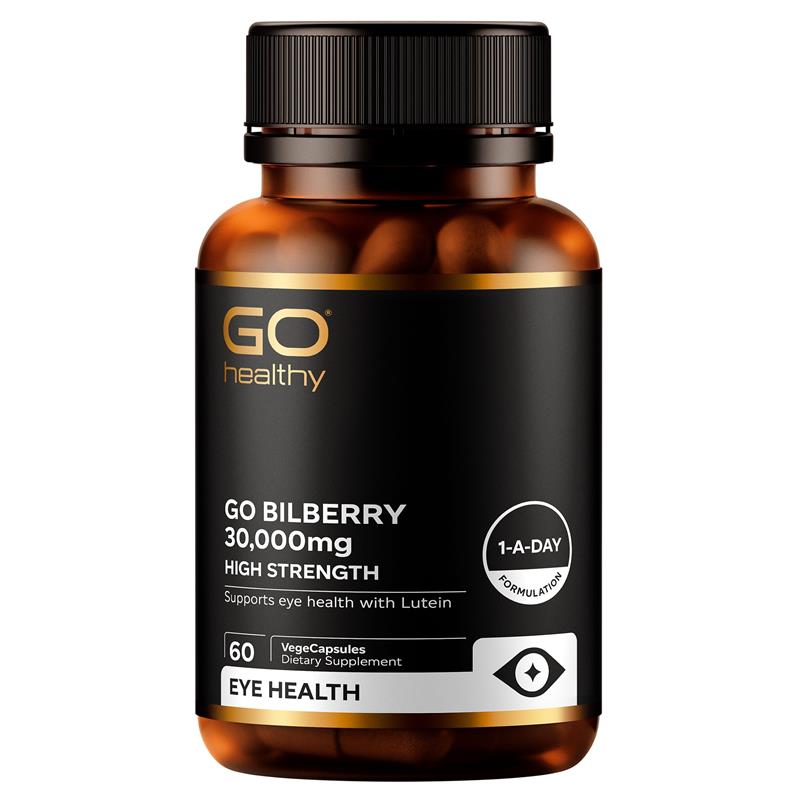 GO Healthy Bilberry 30,000mg 60 VegeCapsules