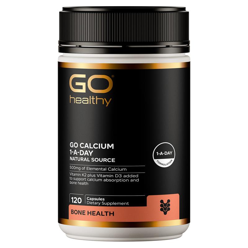 GO Healthy Calcium 1-A-Day Natural Source 120 Capsules