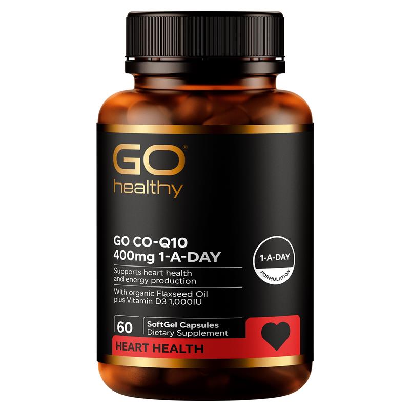GO Healthy Co-Q10 400mg 1-A-Day 60 Capsules