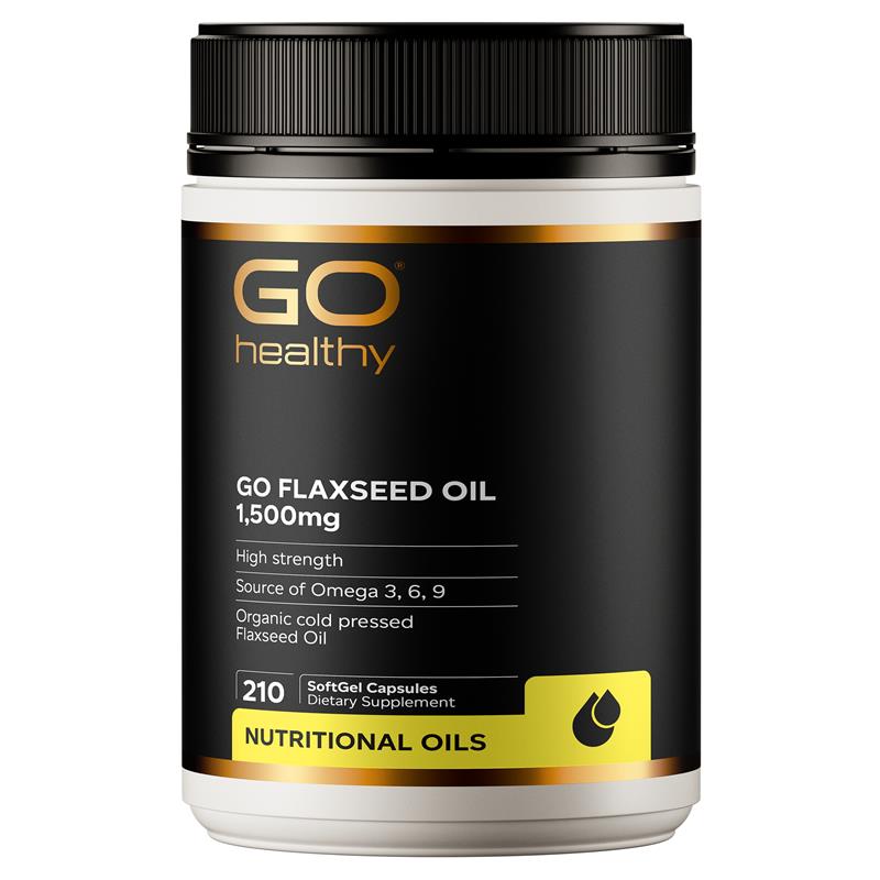 GO Healthy Flaxseed Oil 1,500mg 210 Capsules
