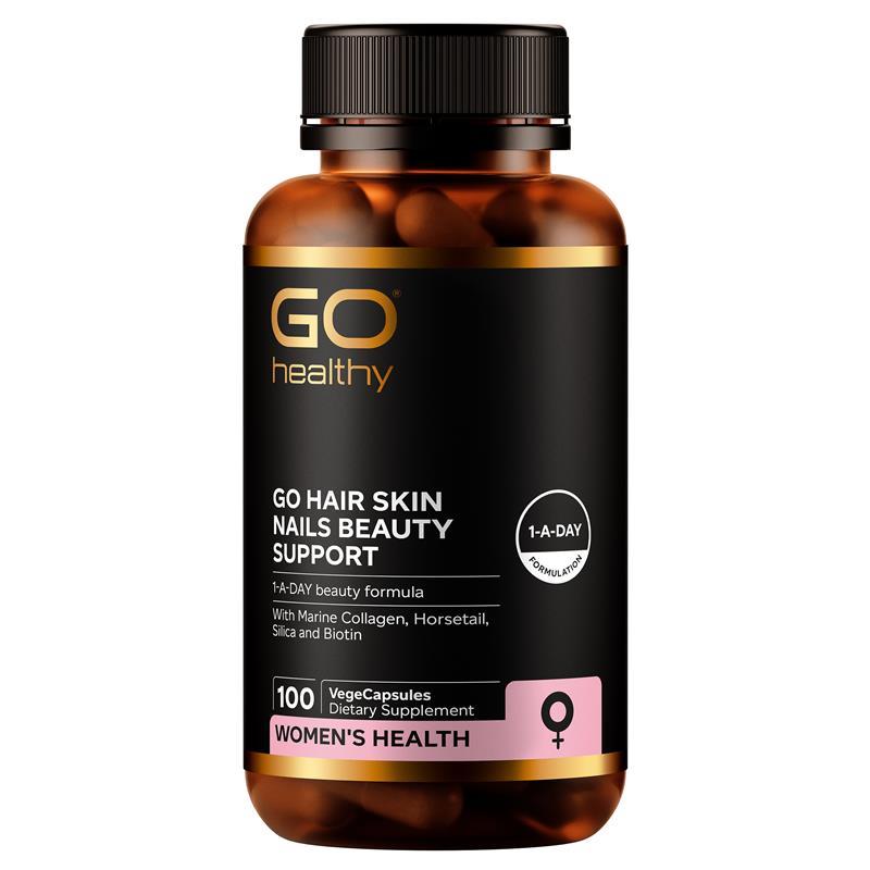 GO Healthy Hair Skin Nails Beauty Support 100 VegeCapsules