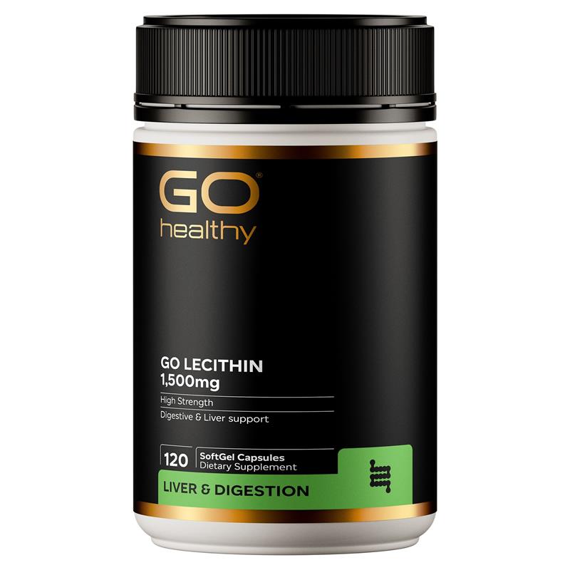 GO Healthy Lecithin 1,500mg 120 Capsules