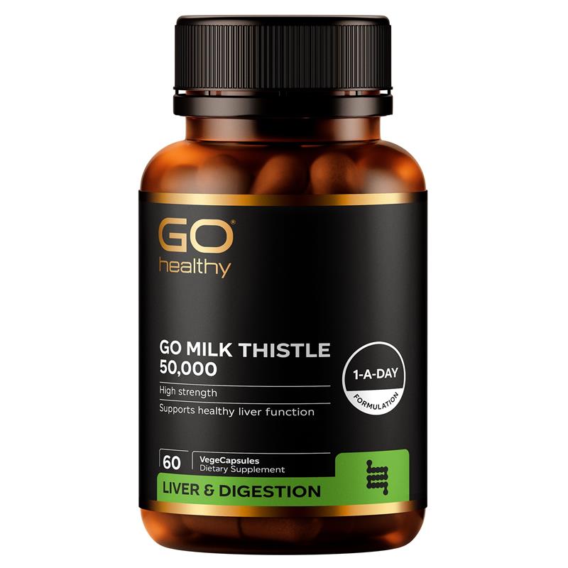 GO Healthy Milk Thistle 50,000mg 60 VegeCapsules