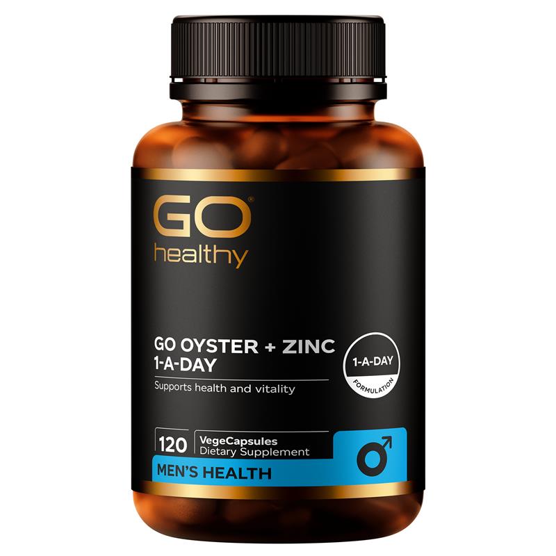 GO Healthy Oyster + Zinc 1-A-Day 120 VegeCapsules