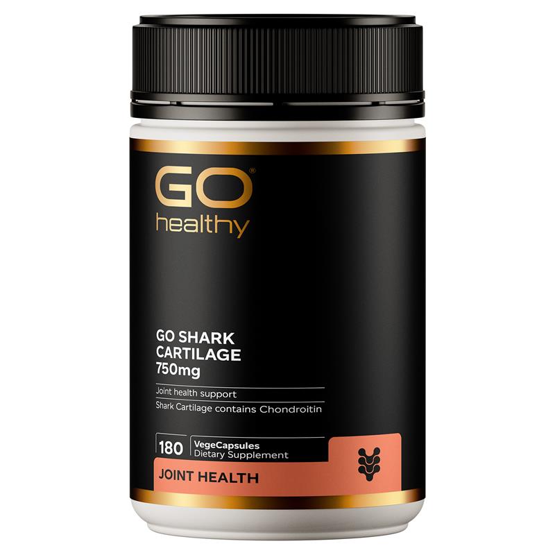 GO Healthy Shark Cartilage 750mg 180 VegeCapsules