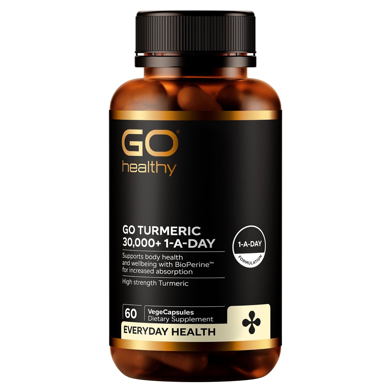 GO Healthy Turmeric 30,000+ 1-A-Day 60 VegeCapsules