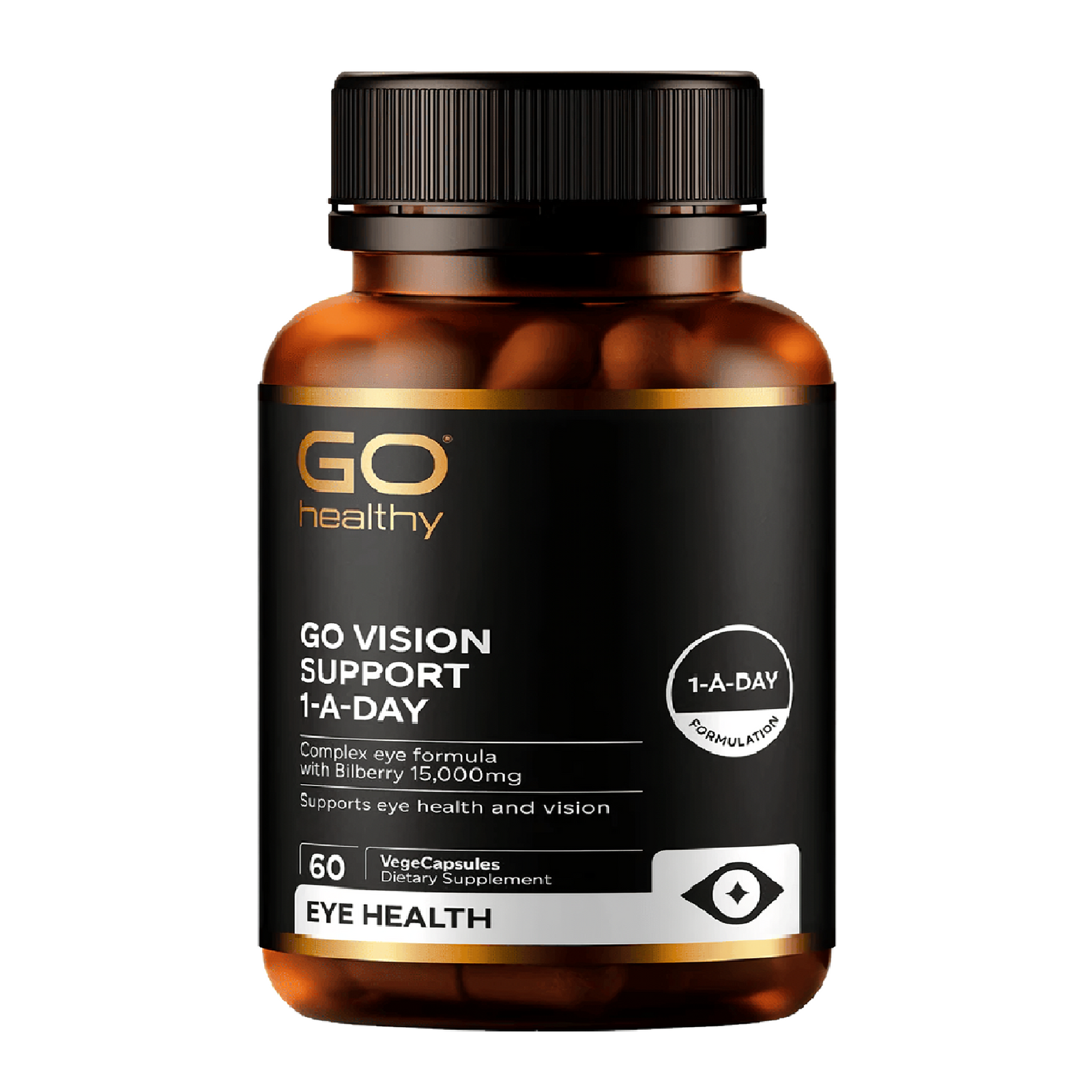 GO Healthy Vision Support 1-A-Day 60 VegeCapsules