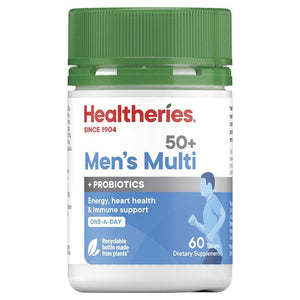 Healtheries 50+ Men's Multi + Probiotics One-A-Day 60 Tablets