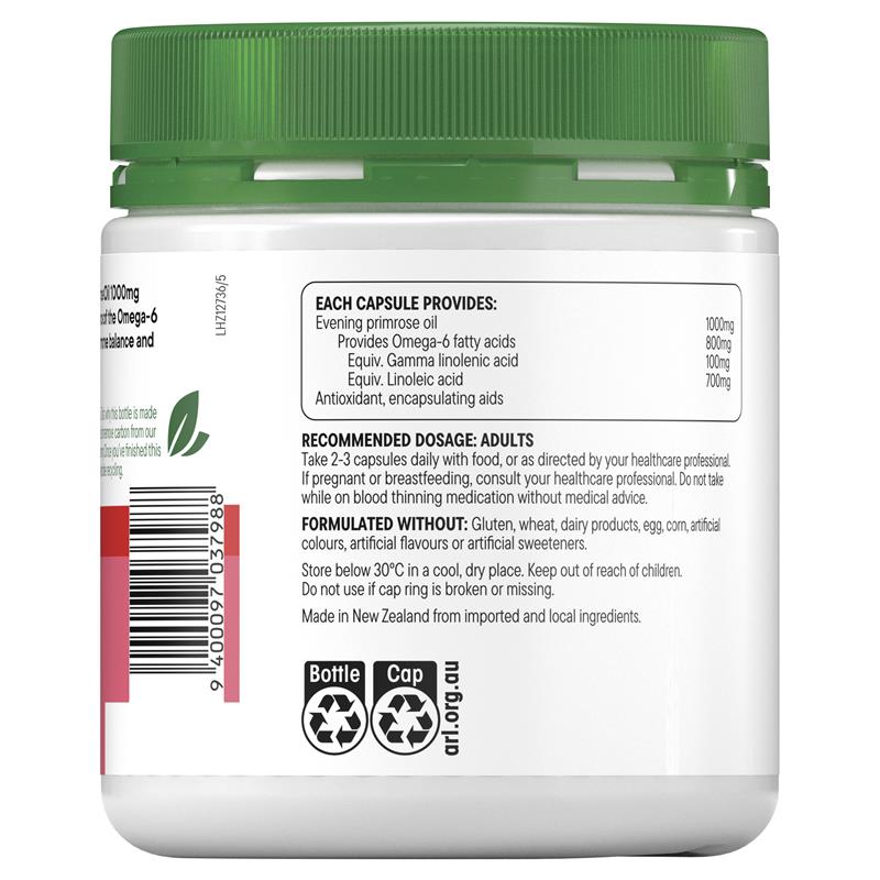 Healtheries Evening Primrose Oil 1,000mg 180 Capsules