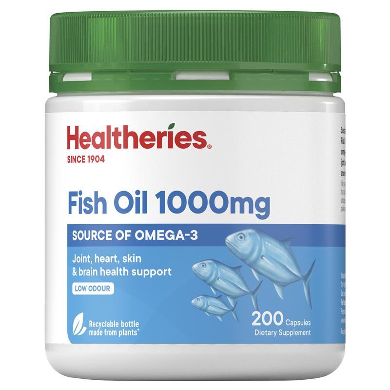 Healtheries Fish Oil 1,000mg 200 Capsules