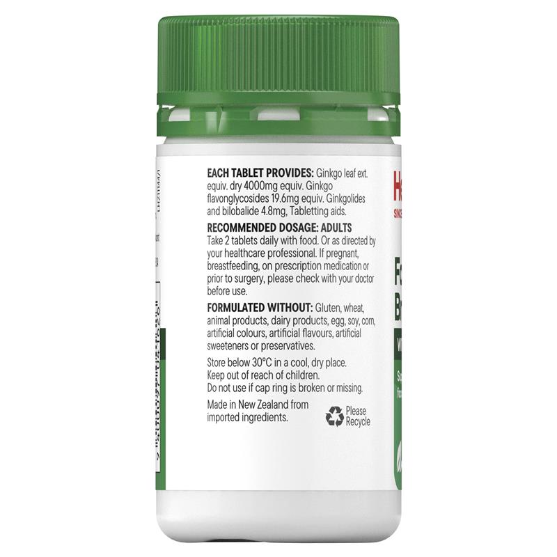 Healtheries Focus & Brain Power With Ginkgo 30 Tablets