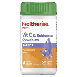 Healtheries For Kids Vitamin C + Echinacea 60 Tablets