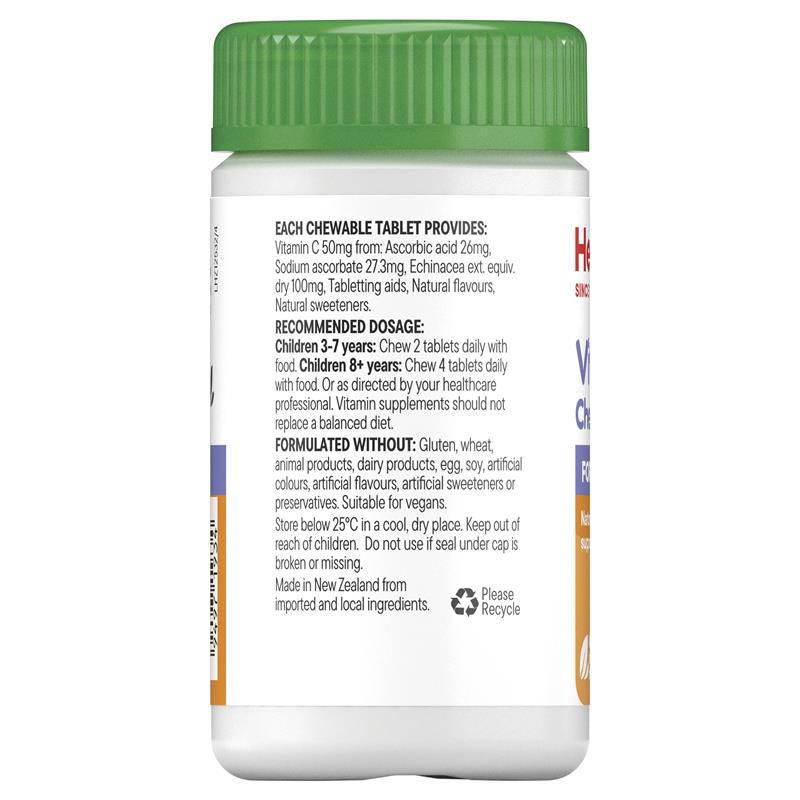 Healtheries For Kids Vitamin C + Echinacea 60 Tablets