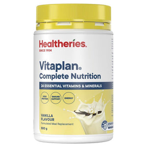 Healtheries Vitaplan Complete Nutrition Vanilla 500g