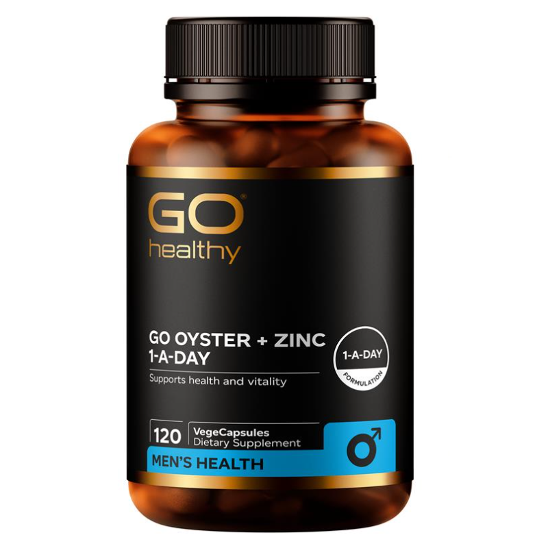 GO Healthy Oyster + Zinc 1-A-Day 120 VegeCapsules