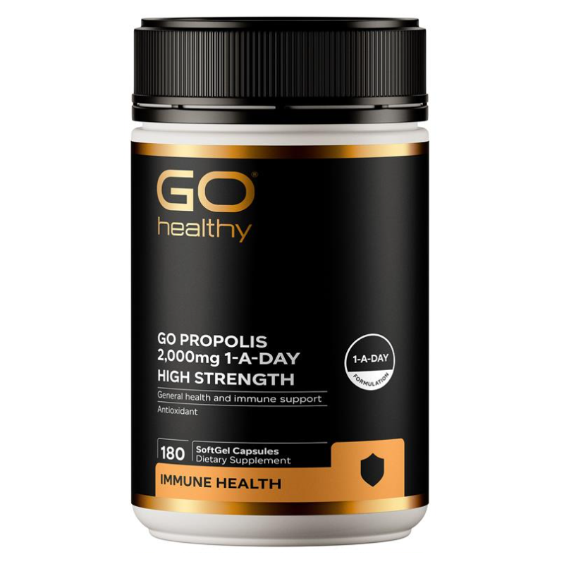 GO Healthy Propolis 2,000mg 1-A-Day 180 Capsules