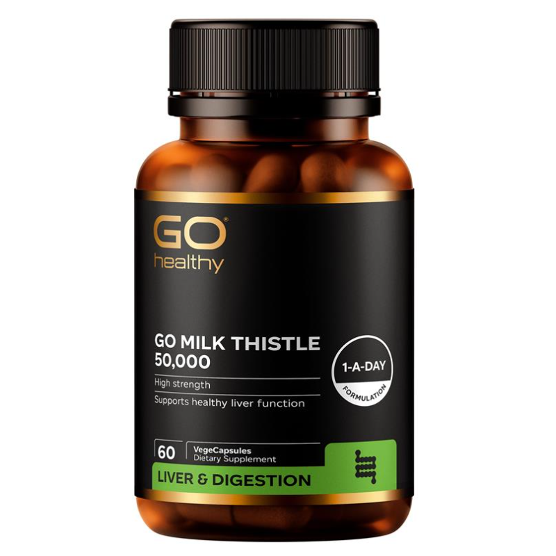 GO Healthy Milk Thistle 50,000 60 VegeCapsules