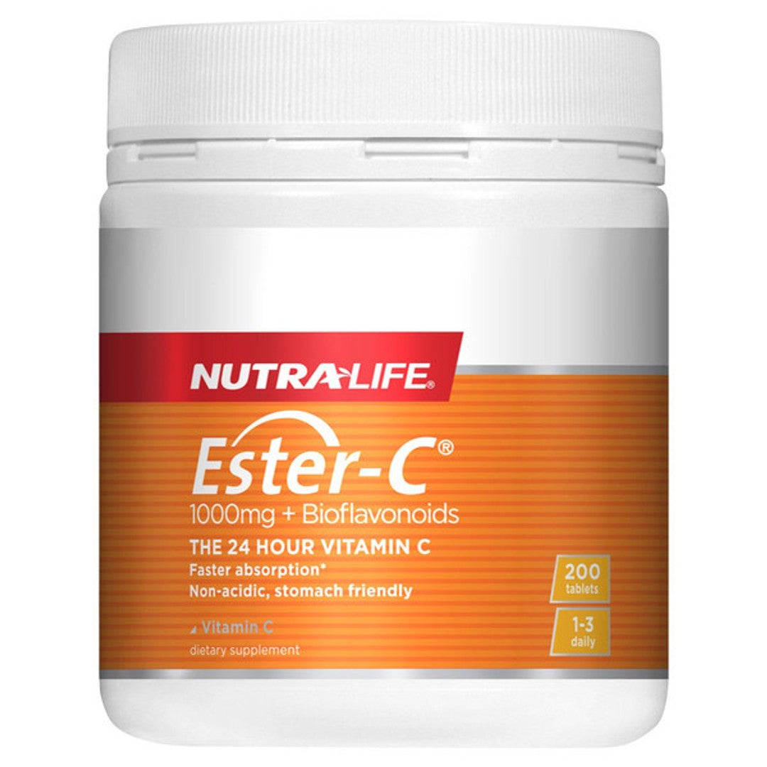 【HALF PRICE SALE】Nutra-Life Ester C 1000mg + Bioflavonoids - 200 Tablets