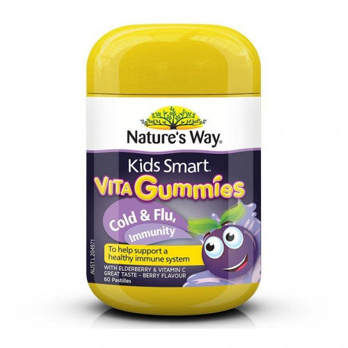Nature's Way Kids Smart Vita Gummies Cold & Flu Immunity 60 Pastilles