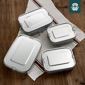 Stainless steel lunch box two/three compartments 1L-1.4L