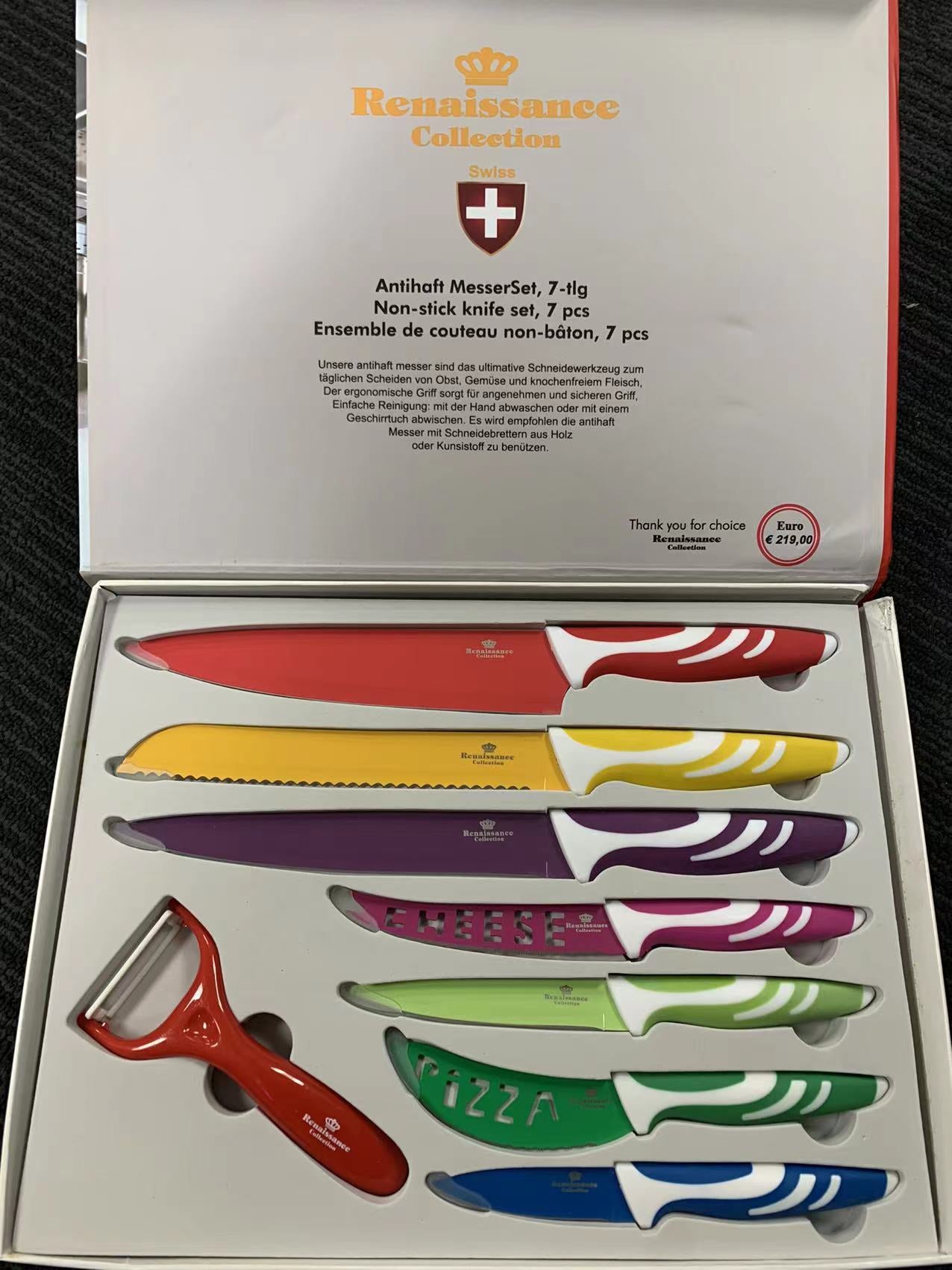 Renaissance Collection Swisse Knife Set