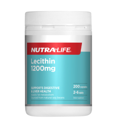 Nutra-Life Lecithin 1200mg High Strength Caps 200S